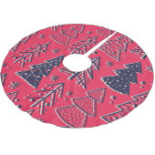 Kerstbos: Wintersilhouet behang. Kerstboom Rok (Gekanteld)