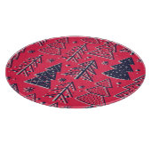 Kerstbos: Wintersilhouet behang. Snijplank (Hoek)