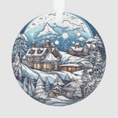 Kerstbos Wonderland hangend ornament (achterkant)