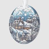 Kerstbos Wonderland hangend ornament (voorkant)