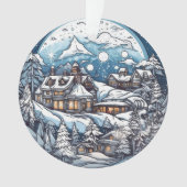 Kerstbos Wonderland hangend ornament (voorkant)