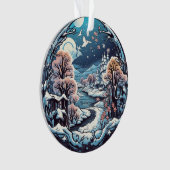 Kerstbos Wonderland hangend ornament (voorkant)