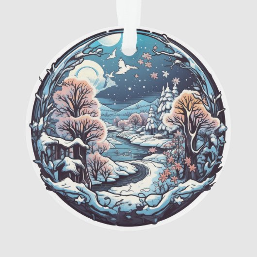 Kerstbos Wonderland hangend ornament (achterkant)