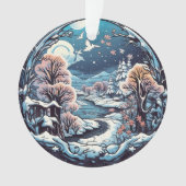 Kerstbos Wonderland hangend ornament (voorkant)
