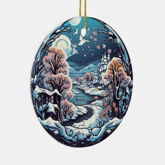 Kerstbos Wonderland hangend ornament (Rechts)