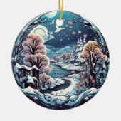 Kerstbos Wonderland hangend ornament (Voorkant)