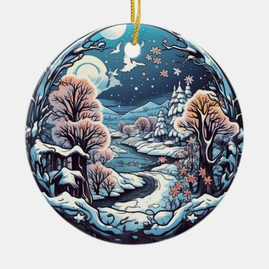Kerstbos Wonderland hangend ornament (Voorkant)