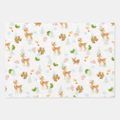 Kerstbosgebieden Wrapping Paper Flat White (Voorkant 2)