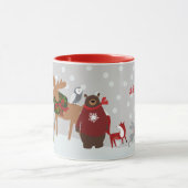 Kerstbossen Dieren Jolly Moose Beer Name Mok (Midden)