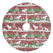 Kerstbossen Fleece Kerstboom Rok (Voorkant)