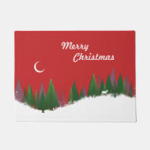 KerstBossen Scene Doormat Deurmat (Voorkant)