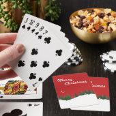 KerstBossen Scene Poker-kaarten Pokerkaarten (Insitu)