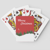 KerstBossen Scene Poker-kaarten Pokerkaarten (Achterkant)