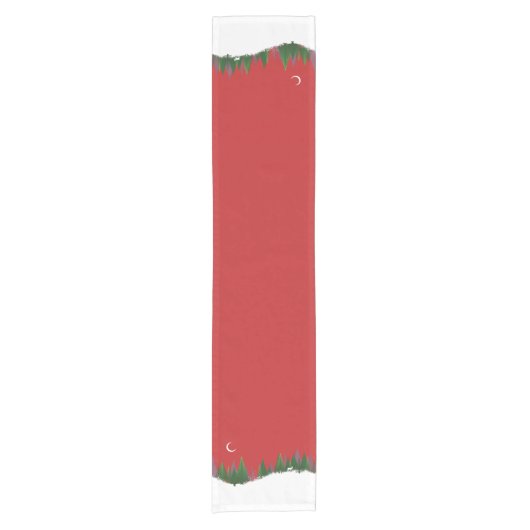 KerstBossen Scene Table Runner Korte Tafelloper (Voorkant)