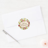 Kerstbossticker Ronde Sticker (Envelop)