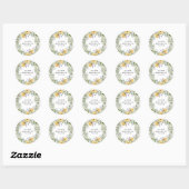 Kerstbossticker Ronde Sticker (Vel)