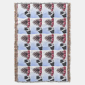 Kerstboston doodsbange deken (Voorkant Verticaal)