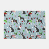 KerstBoston Terrier Deurmat (Voorkant)