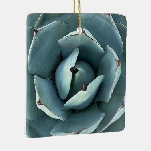 Kerstbotanisch groen Succulent Keramisch Ornament (Rechts)