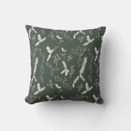 Kerstbotanische pine Berry Green Kussen