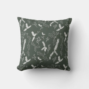 Kerstbotanische pine Berry Green Kussen