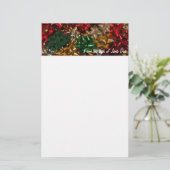 Kerstboten Colorful Festive Holiday Briefpapier (Staand voorkant)