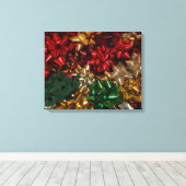 Kerstboten Colorful Festive Holiday Canvas Afdruk (Insitu (Houten vloer))