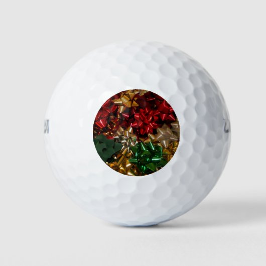 Kerstboten Colorful Festive Holiday Golfballen (Voorkant)