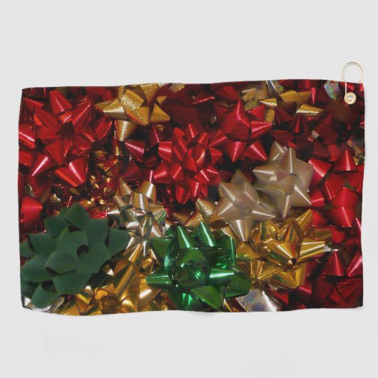Kerstboten Colorful Festive Holiday Golfhanddoek (Horizontaal)