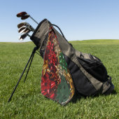 Kerstboten Colorful Festive Holiday Golfhanddoek (Groen)