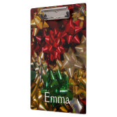 Kerstboten Colorful Festive Holiday Klembord (Links)