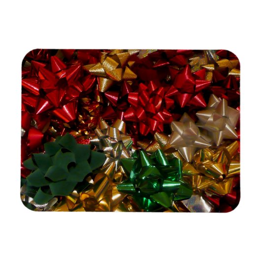 Kerstboten Colorful Festive Holiday Magneet (Horizontaal)