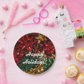 Kerstboten Colorful Festive Holiday Papieren Bordje (Feest)