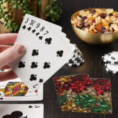 Kerstboten Colorful Festive Holiday Pokerkaarten (Insitu)