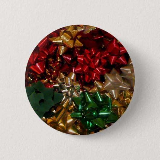 Kerstboten Colorful Festive Holiday Ronde Button 5,7 Cm (Voorkant)