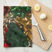 Kerstboten Colorful Festive Holiday Theedoek (Quarter Fold)