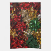 Kerstboten Colorful Festive Holiday Theedoek (Verticaal)