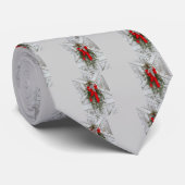 Kerstboten en kerstmantels stropdas (Opgerold)