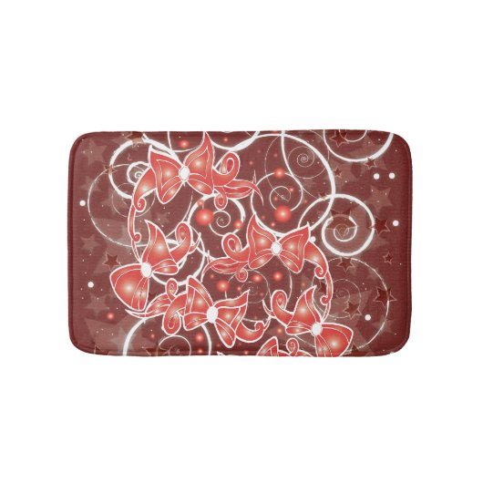 Kerstboten en -sterren met elegante en uisterstaar badmat (Voorkant)