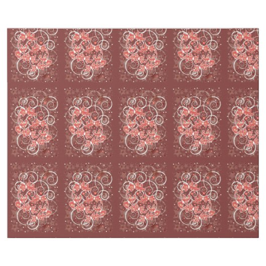 Kerstboten en -sterren met elegante en uisterstaar cadeaupapier (Vlak)