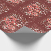 Kerstboten en -sterren met elegante en uisterstaar cadeaupapier (Hoek)