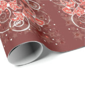 Kerstboten en -sterren met elegante en uisterstaar cadeaupapier (Rol Hoek)