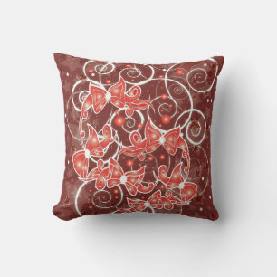 Kerstboten en -sterren met elegante en uisterstaar kussen