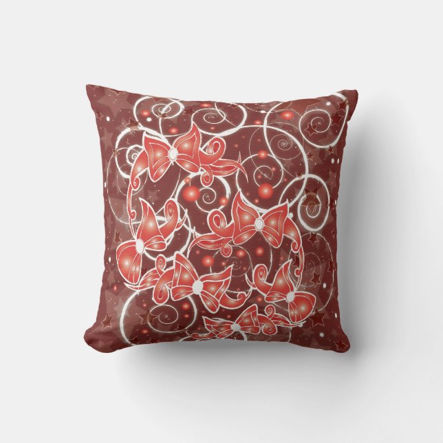 Kerstboten en -sterren met elegante en uisterstaar kussen (Voorkant)