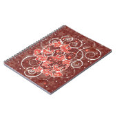 Kerstboten en -sterren met elegante en uisterstaar notitieboek (Linkerzijde)