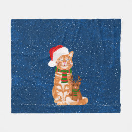 Kerstboten Fleece Deken