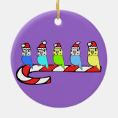 kerstboten op snoepriet keramisch ornament (Achterkant)