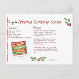 kerstboterchips koekjes briefkaart