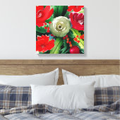 KerstBouquet Canvas Afdruk (Insitu (Slaapkamer))