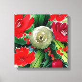 KerstBouquet Canvas Afdruk (Voorkant)
